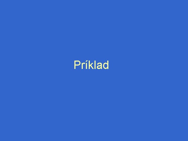 Príklad 