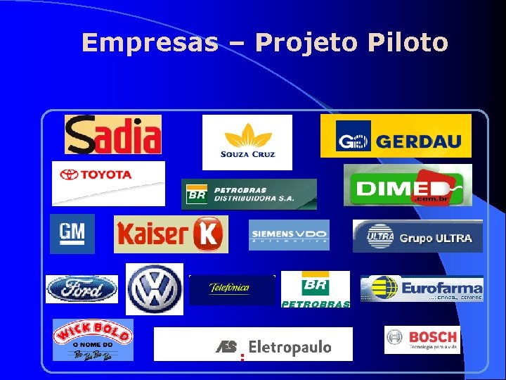 Empresas – Projeto Piloto 