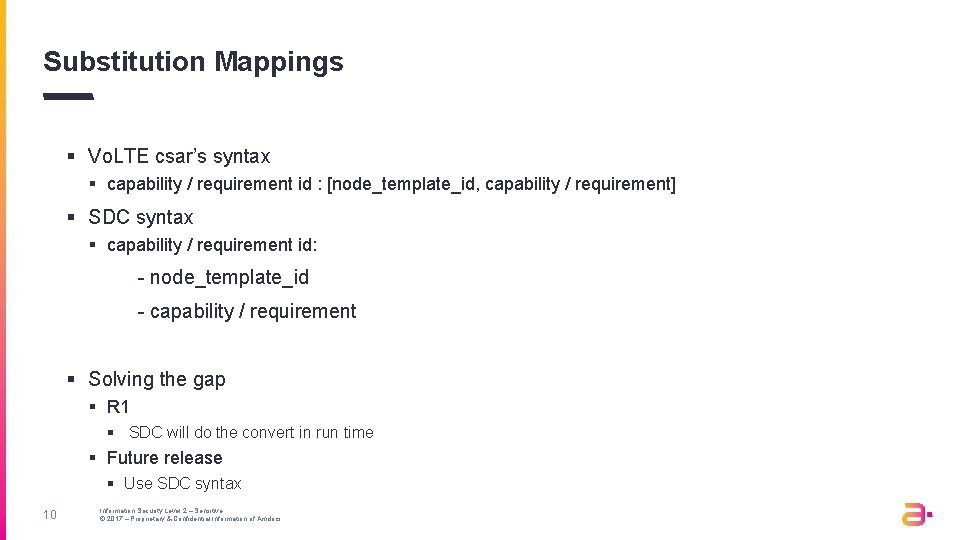 Substitution Mappings § Vo. LTE csar’s syntax § capability / requirement id : [node_template_id,