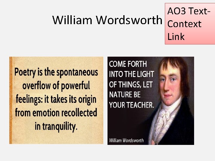 William Wordsworth AO 3 Text. Context Link 