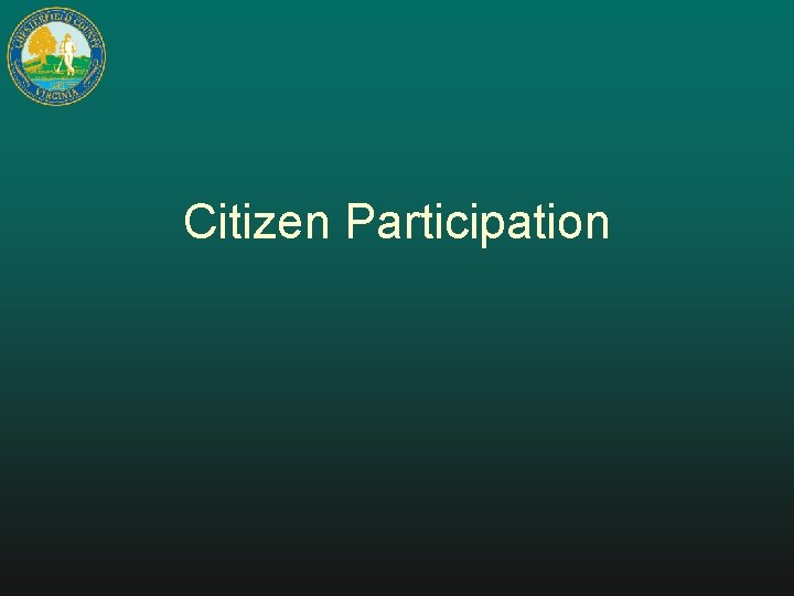 Citizen Participation 