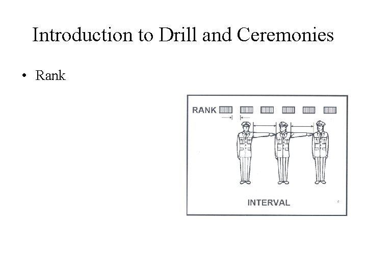 Introduction to Drill and Ceremonies • Rank 
