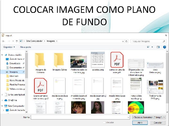 COLOCAR IMAGEM COMO PLANO DE FUNDO 14 