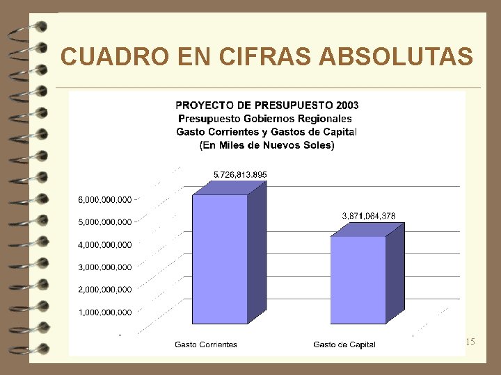 CUADRO EN CIFRAS ABSOLUTAS 15 