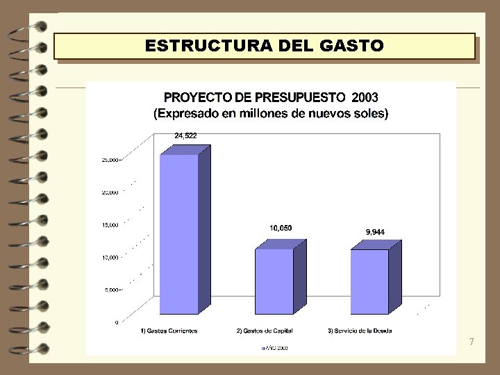 ESTRUCTURA DEL GASTO 7 