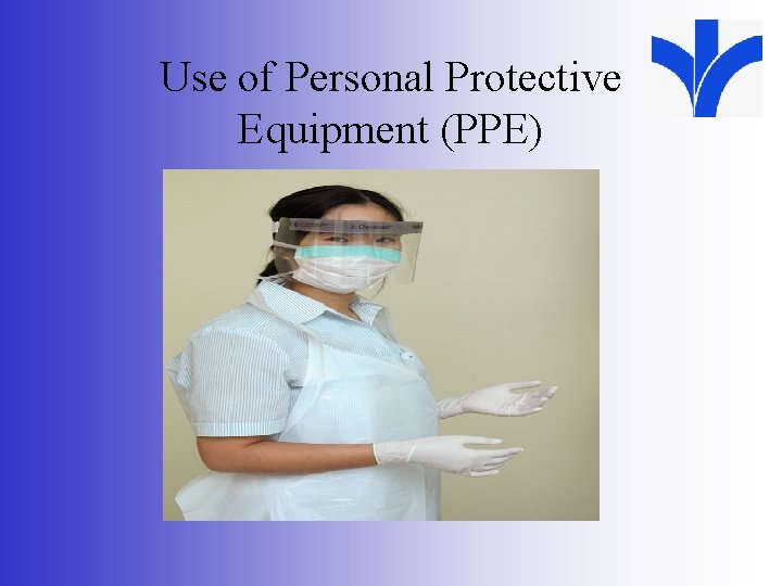 Use of Personal Protective Equipment (PPE) 