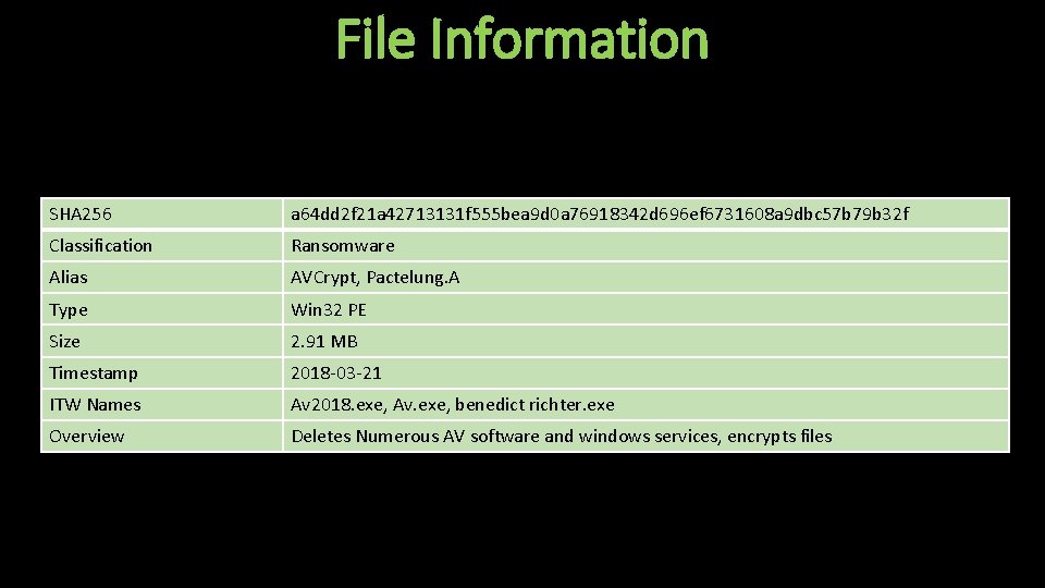 File Information SHA 256 a 64 dd 2 f 21 a 42713131 f 555