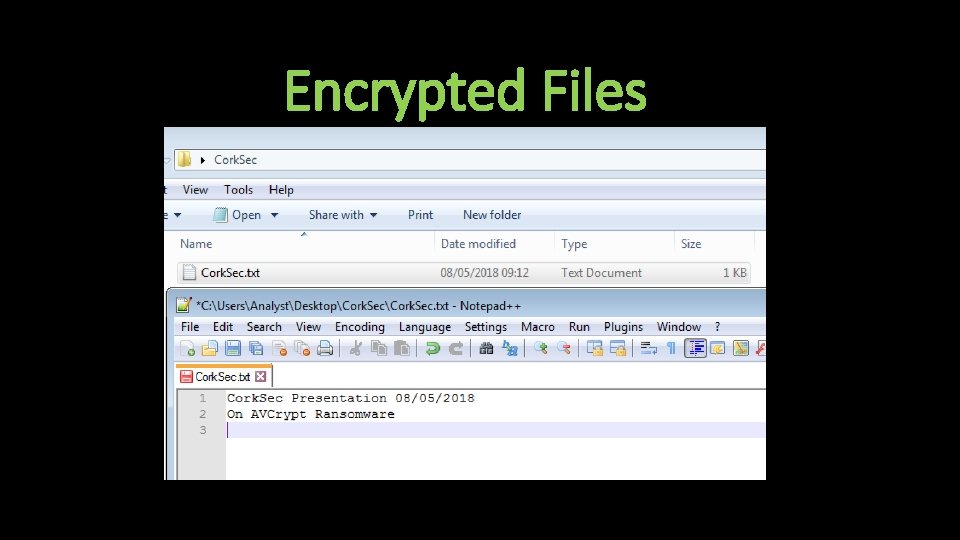 Encrypted Files 