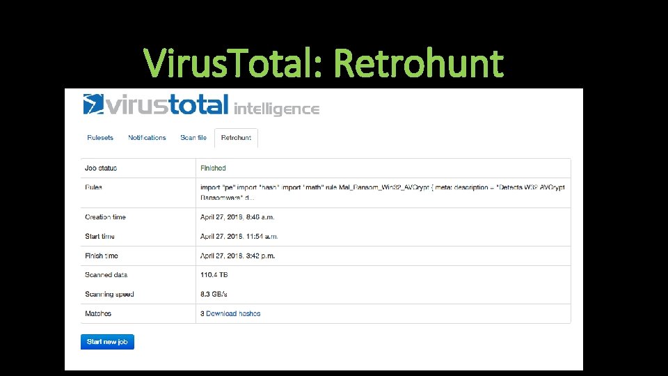 Virus. Total: Retrohunt 