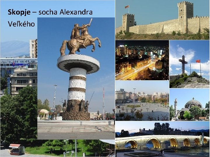 Skopje – socha Alexandra Veľkého 