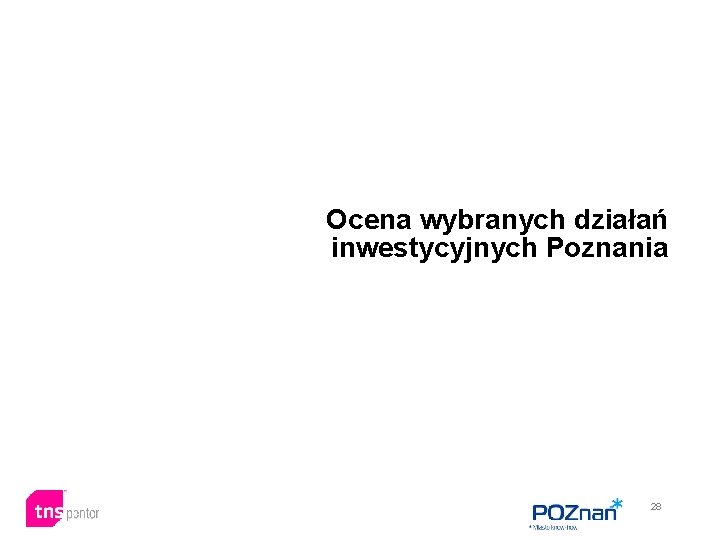 Ocena wybranych działań inwestycyjnych Poznania 28 