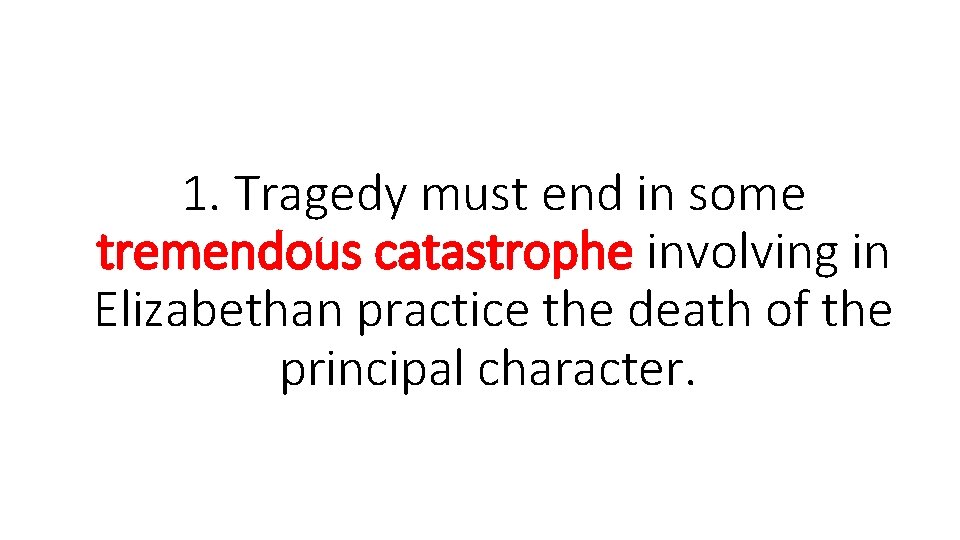 An Introduction to Tragedy Elizabethan Jacobean Revenge Tragedy