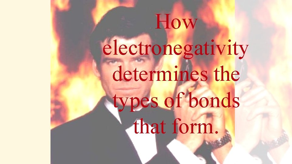 How electronegativity determines the types of bonds that form. 