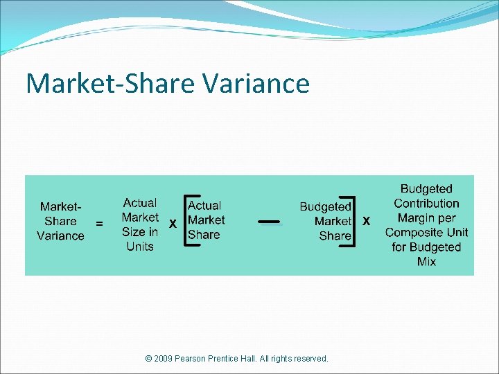 Market-Share Variance © 2009 Pearson Prentice Hall. All rights reserved. 