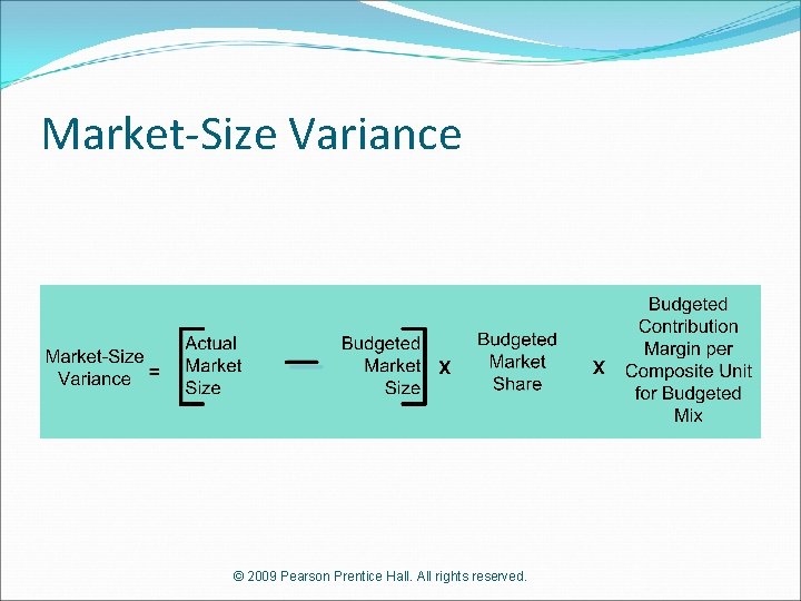 Market-Size Variance © 2009 Pearson Prentice Hall. All rights reserved. 