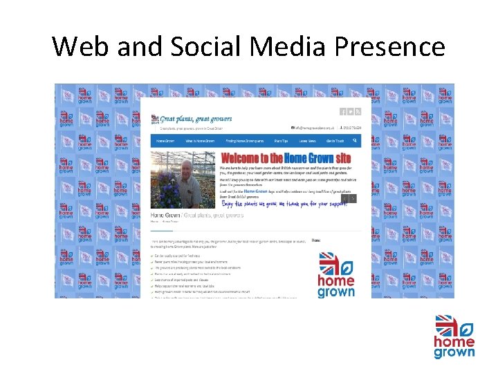 Web and Social Media Presence 
