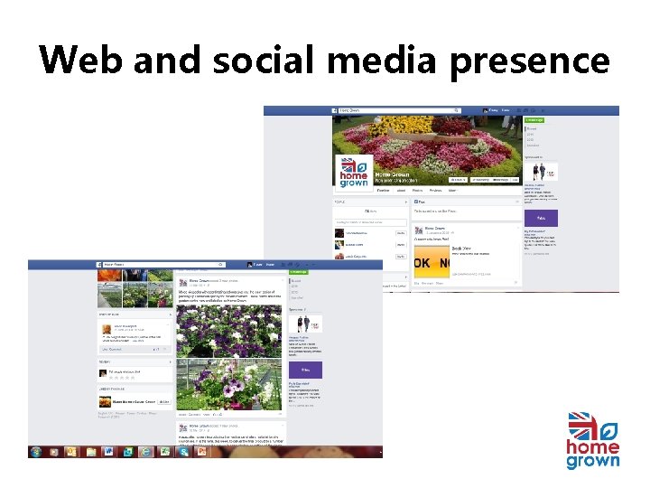 Web and social media presence 