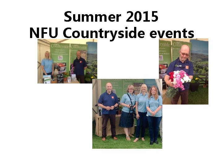 Summer 2015 NFU Countryside events 