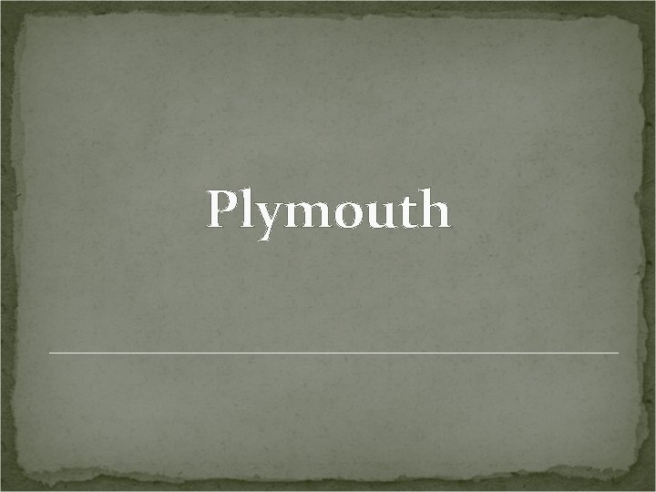 Plymouth 