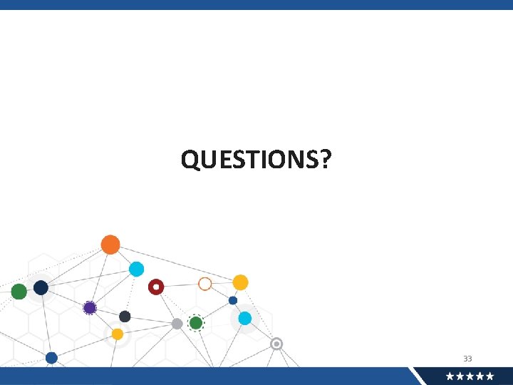 QUESTIONS? 33 