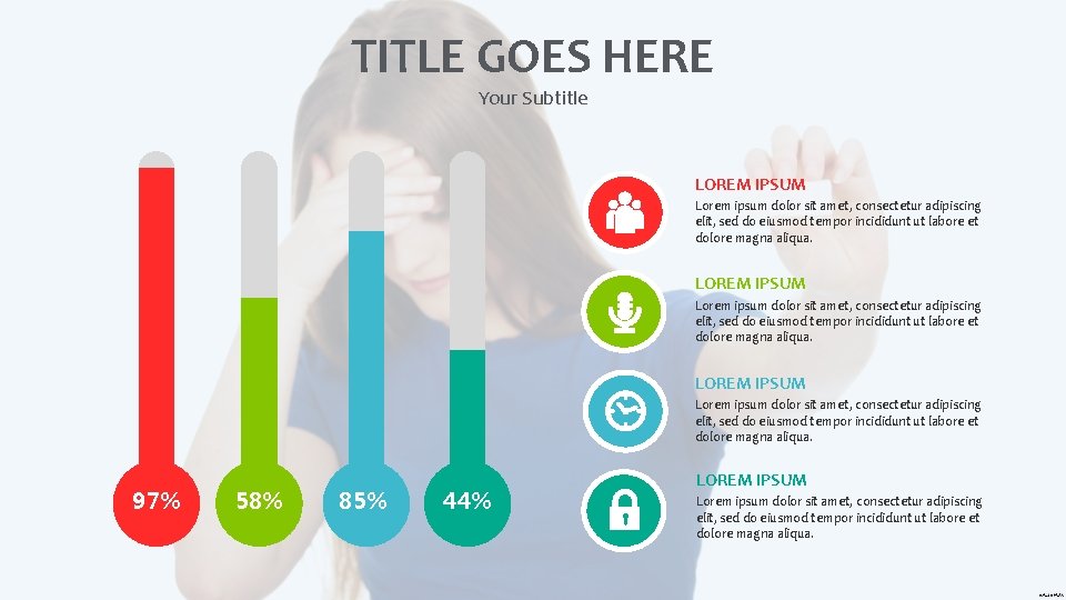 TITLE GOES HERE Your Subtitle LOREM IPSUM Lorem ipsum dolor sit amet, consectetur adipiscing TITLE GOES HERE Your Subtitle LOREM IPSUM Lorem ipsum dolor sit amet, consectetur adipiscing