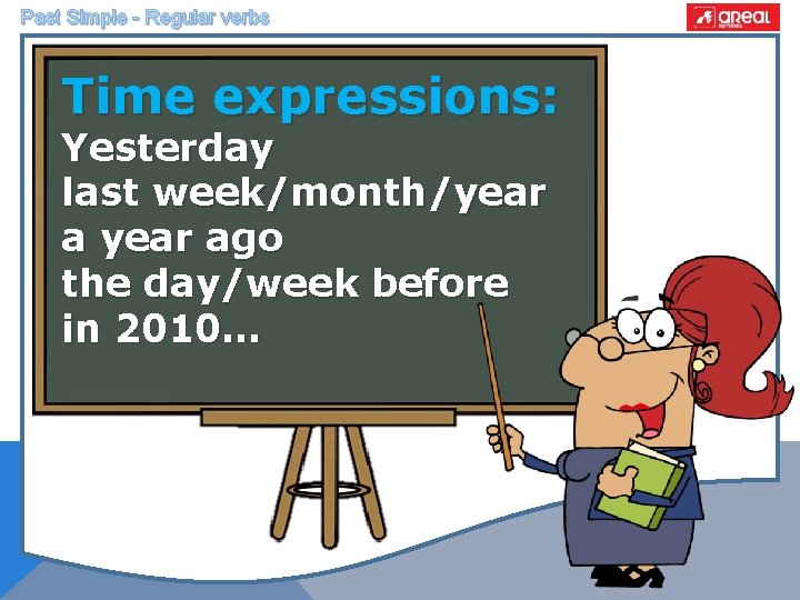 Past Simple - Regular verbs Time expressions: Yesterday last week/month/year ago the day/week before
