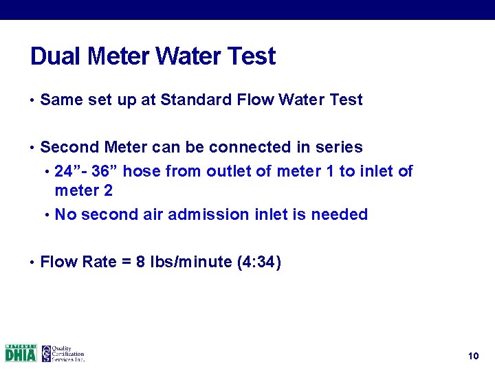Meter Technician Calibration Procedures 2017 Meter Technician Training