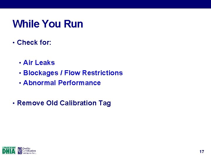 Meter Technician Calibration Procedures 2017 Meter Technician Training