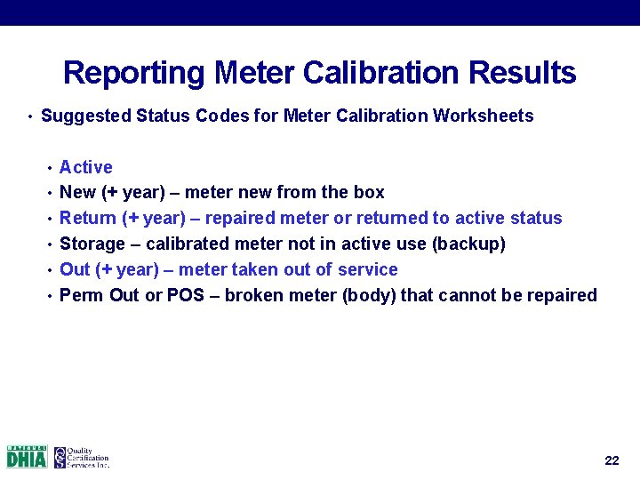 Meter Technician Calibration Procedures 2017 Meter Technician Training