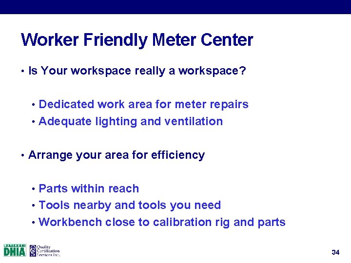 Meter Technician Calibration Procedures 2017 Meter Technician Training