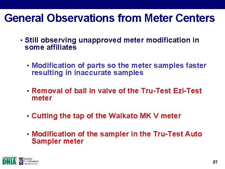 Meter Technician Calibration Procedures 2017 Meter Technician Training