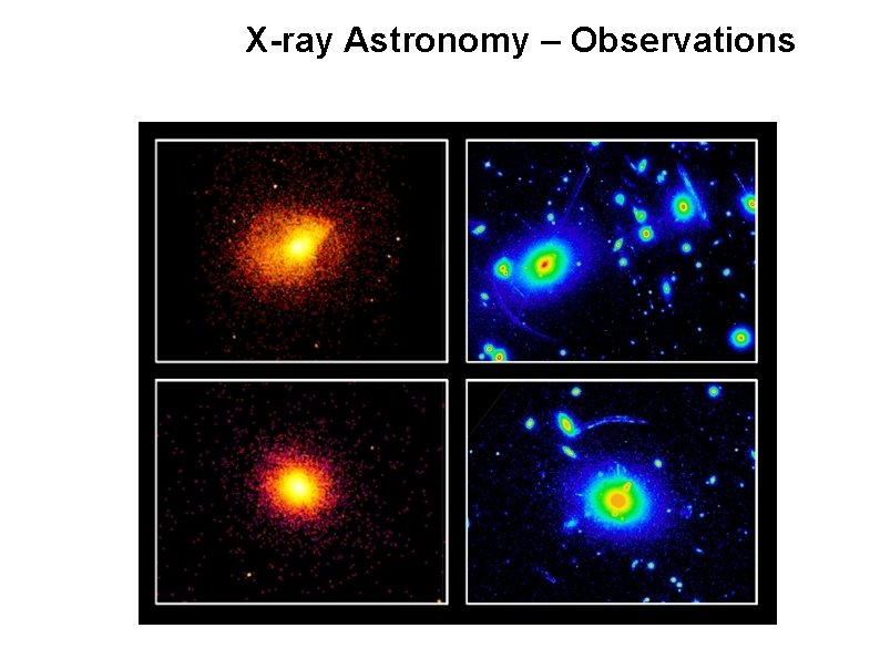 X-ray Astronomy – Observations 