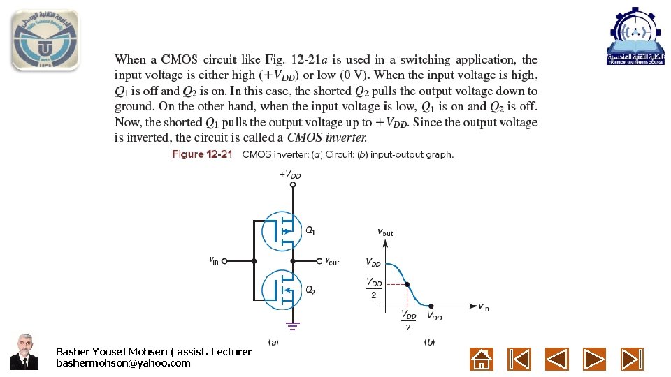 Basher Yousef Mohsen ( assist. Lecturer bashermohson@yahoo. com 