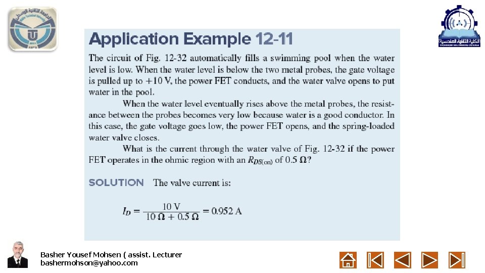 Basher Yousef Mohsen ( assist. Lecturer bashermohson@yahoo. com 