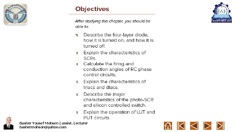 Basher Yousef Mohsen ( assist. Lecturer bashermohson@yahoo. com 