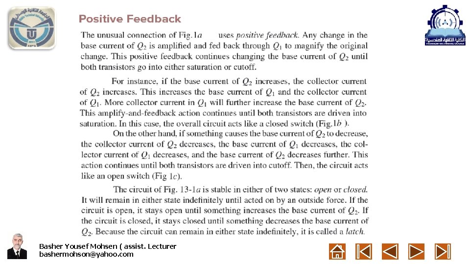 Basher Yousef Mohsen ( assist. Lecturer bashermohson@yahoo. com 