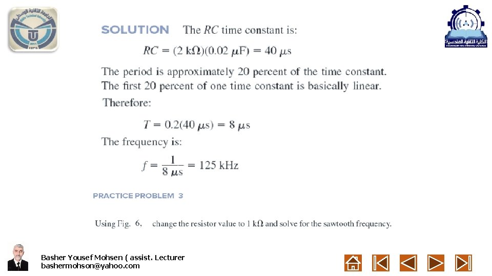 Basher Yousef Mohsen ( assist. Lecturer bashermohson@yahoo. com 