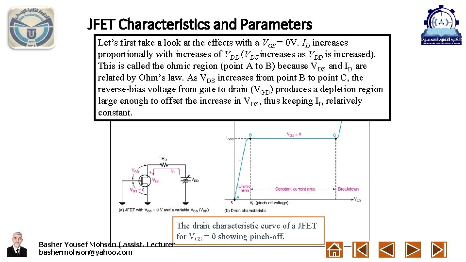JFET Characteristics and Parameters Let’s first take a look at the effects with a