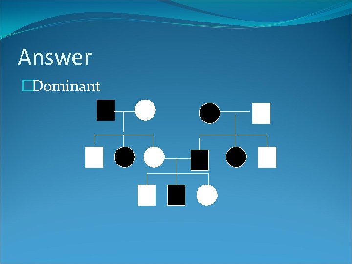 Answer �Dominant 