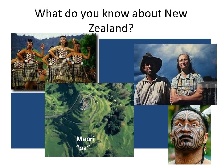 What do you know about New Zealand? Maori “pa” 