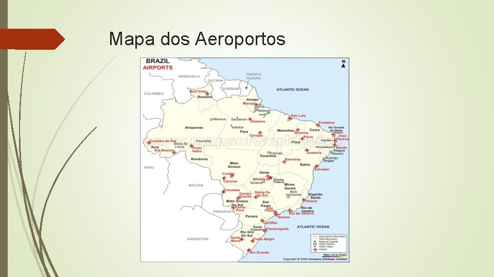 Mapa dos Aeroportos 