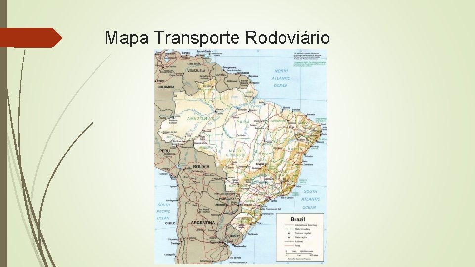 Mapa Transporte Rodoviário 