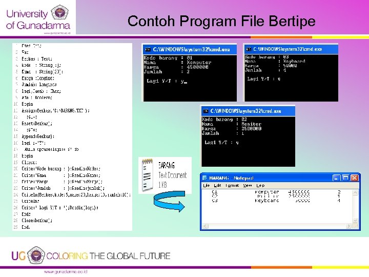 Contoh Program File Bertipe 