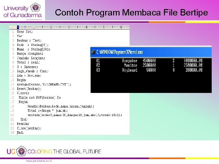 Contoh Program Membaca File Bertipe 