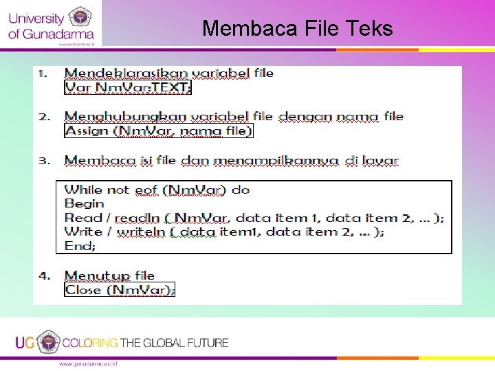 Membaca File Teks 