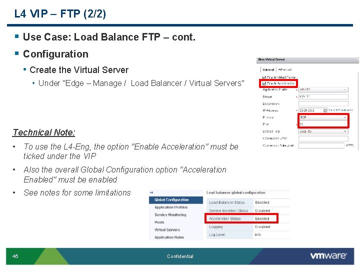 L 4 VIP – FTP (2/2) § Use Case: Load Balance FTP – cont.