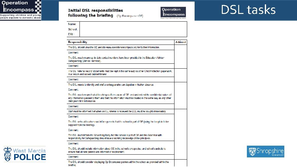 DSL tasks 