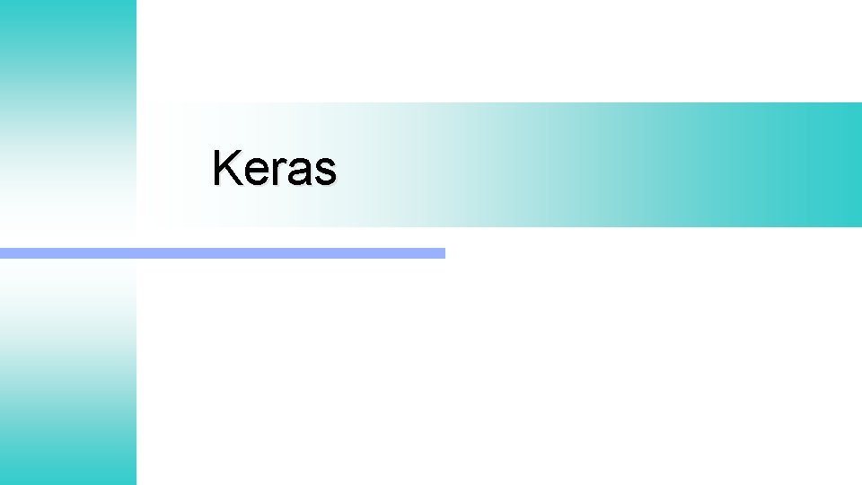 Keras 