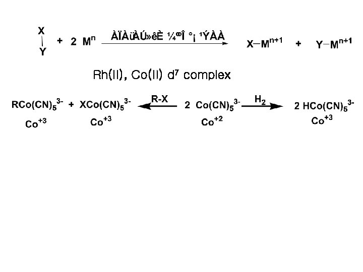 Rh(II), Co(II) d 7 complex 