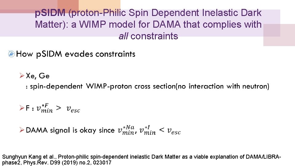 p. SIDM (proton-Philic Spin Dependent Inelastic Dark Matter): a WIMP model for DAMA that